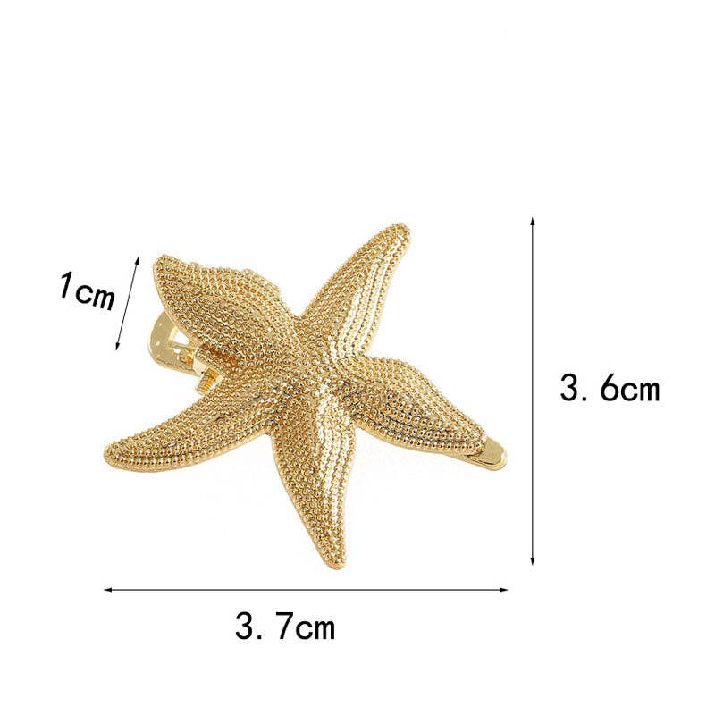 Starfish Shell Hair Claw