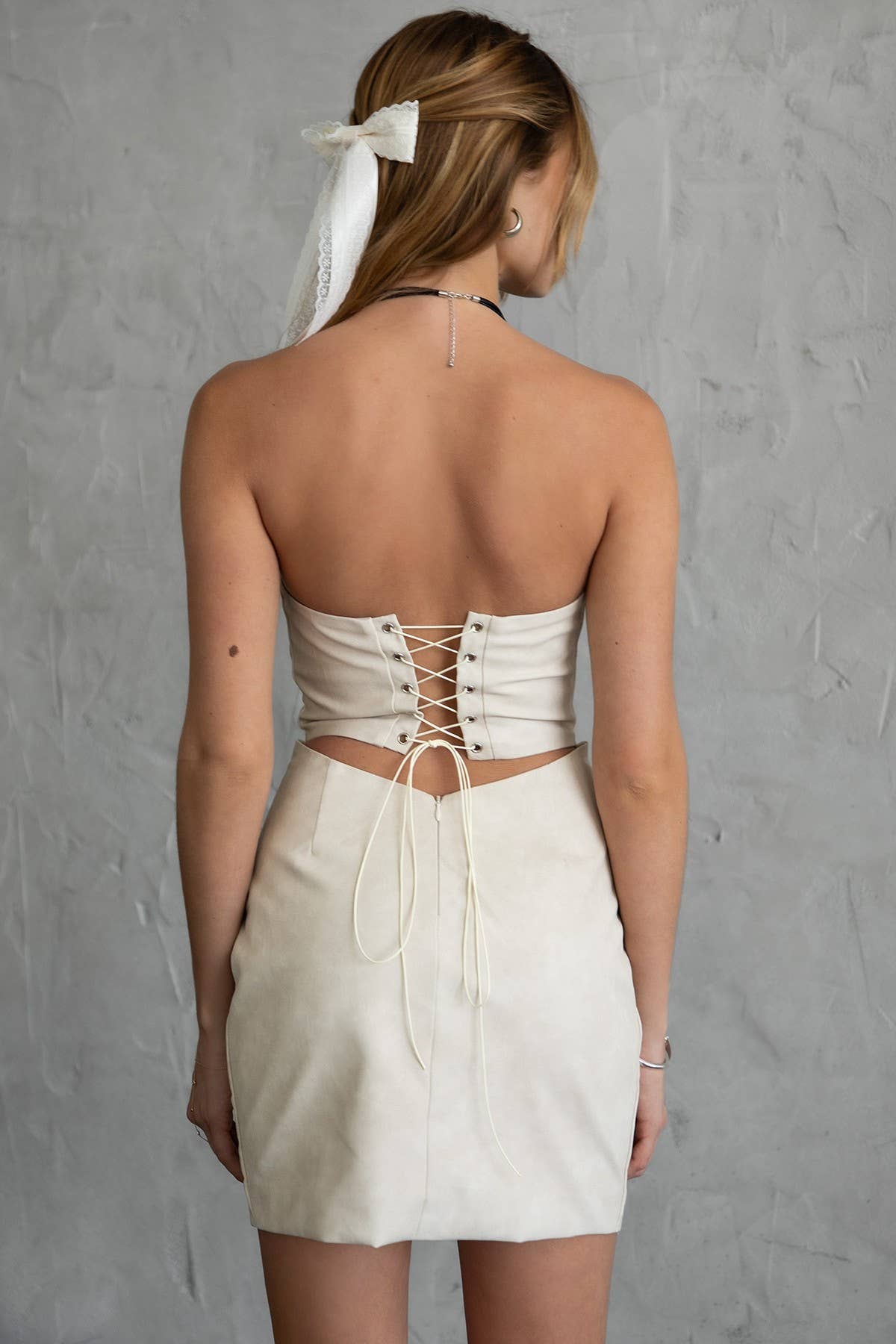 ARIZONA Embroidered Western Strapless Bodycon Mini Dress