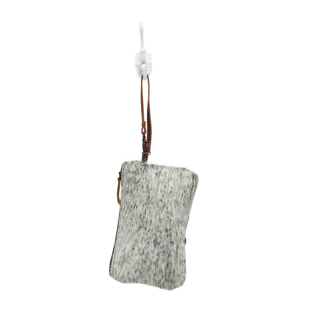 White & Brown Hairon Small Bag