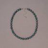 Western Bead Necklace With Turquoise Disc Spacers
