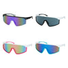 1252 Shields-Wrap Mirror Lens Sunglasses