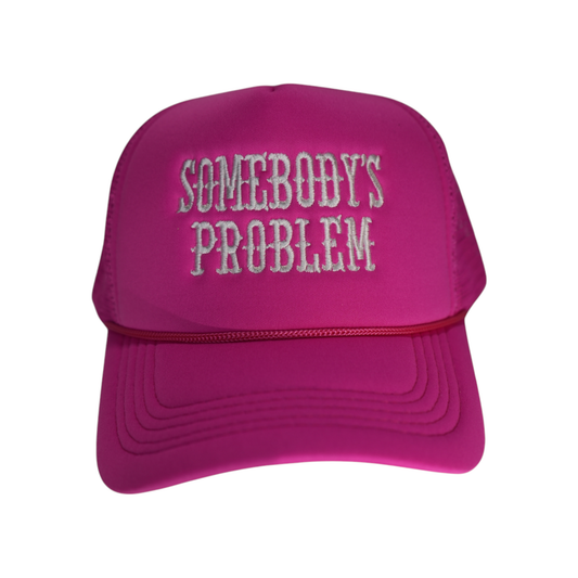 Somebody’s Problem Trucker Hat – Cute Western Mesh Cap