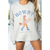 HOWDY AND ALOHA Oversized Graphic Sweatshirt