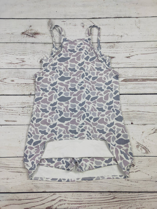 Women Gray Camouflage Printed Dresses