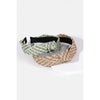 Striped Braided Twist Headband Set: MULTI