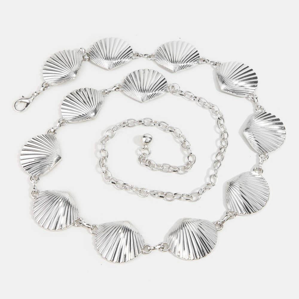 Seashell Link Chain Belt: