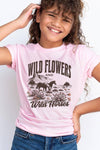 Wildflowers Wild Horses Kids Graphic Tee
