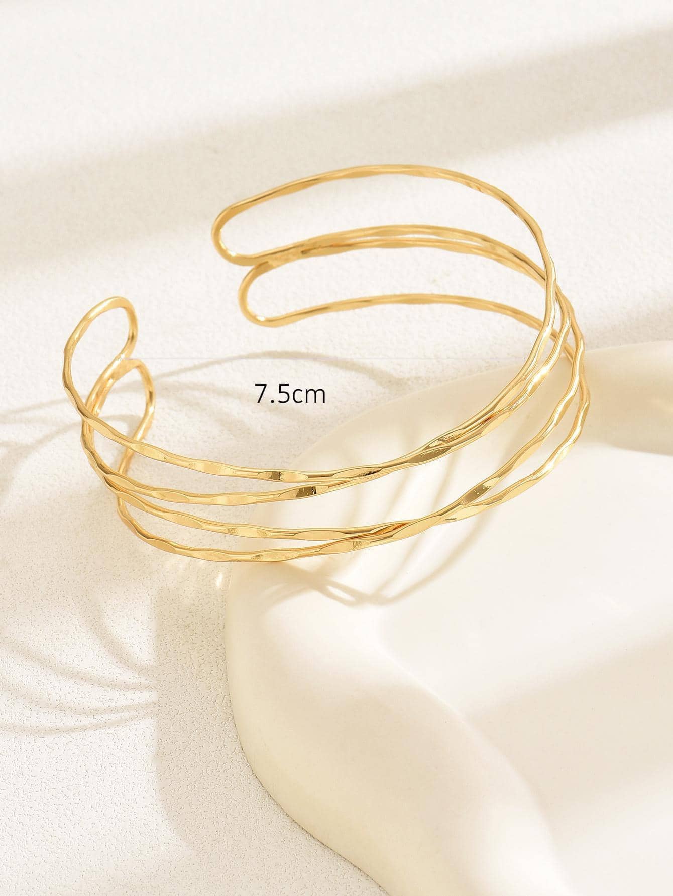 Multi-Layered Cross Simple Arm Cuff DPJAC16
