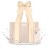 Special Edition Bow Ecru Raffia Beach Tote With Phone Pouch