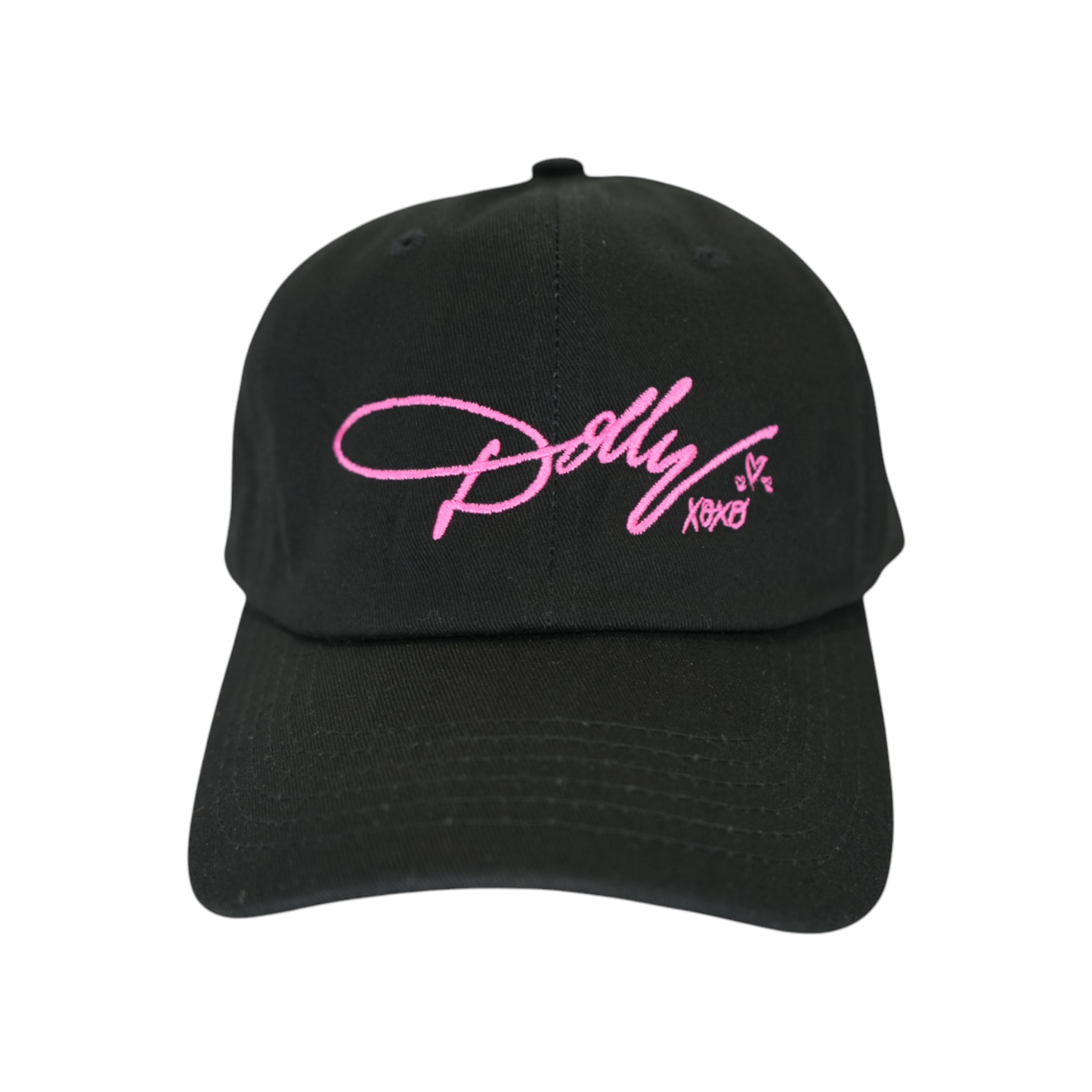 Dolly XoXo Dad Hat: Black/Pink