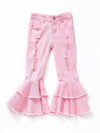 Pink bell bottom Jeans