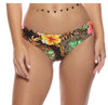 Hawaiian and leopard print full bottoms MULTI BLACK