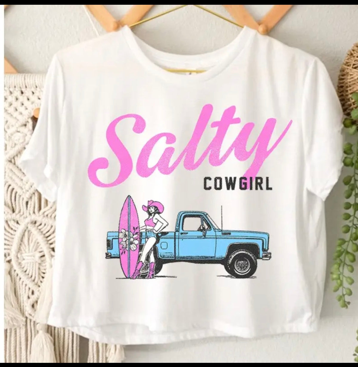 Salty Cowgirl crop top