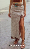 Cheetah Western Skirt