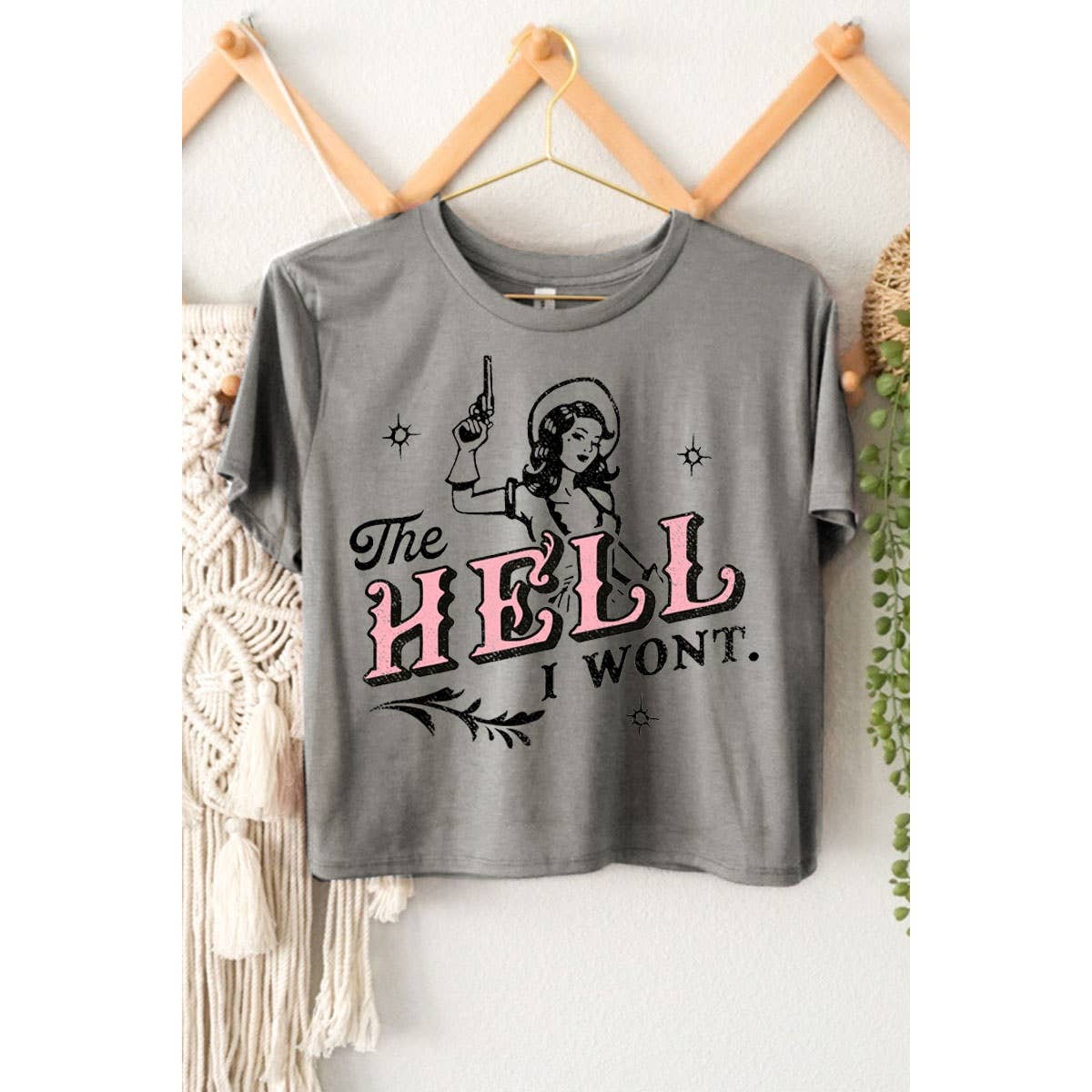 THE HELL I WONT CROP TOP