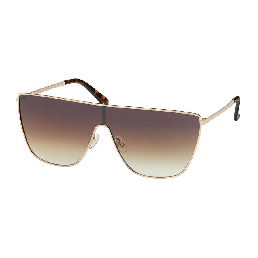 1235 - Jade- Single Lens Shield Sunglasses