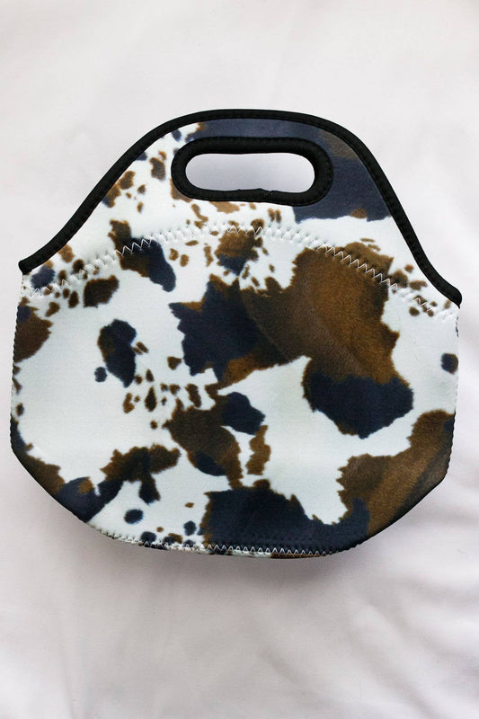 Brown Cowhide Lunch Tote