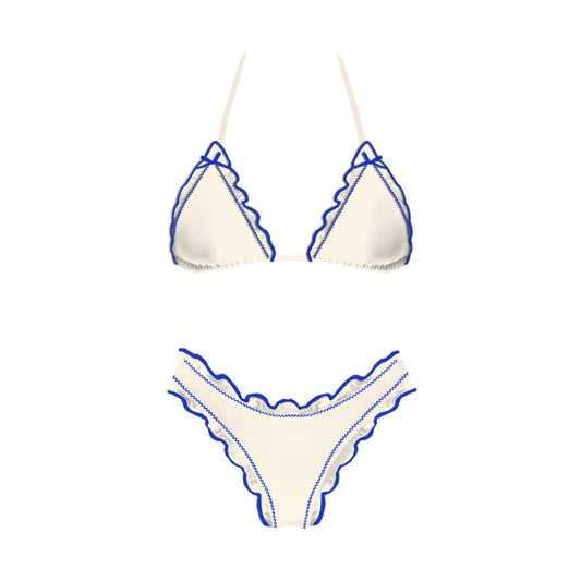 Wave Catcher Bikini Set: CREAM