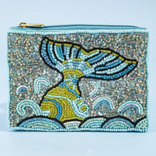 Mermaid Tail Sequin Beaded Coin Purse