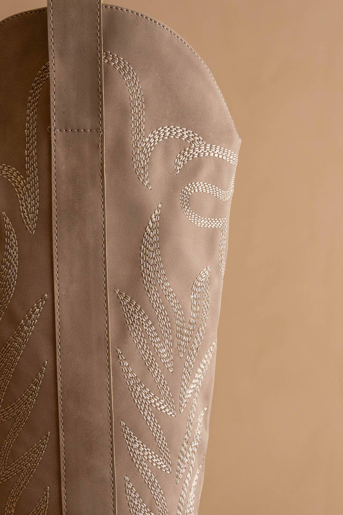 The Samara Cedar Wood | Embroidered Western Tall Boot: Cedar Wood