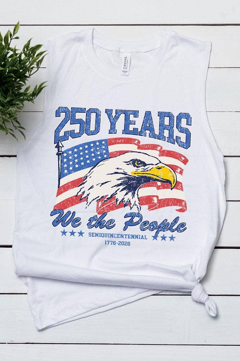250 Years America Graphic Muscle Tank
