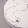 Western Short Tail Bow Pendant Necklace