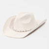 Rhinestone Studded Strap Western Cowboy Hat: IV