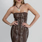 ARIZONA Western Strapless Mini Dress