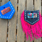 Cowboy Jean Pocket Western Flare Car Freshies: Leather & Spice / With Fringe