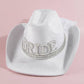 Bride Pearl And Rhinestone Cowboy Hat