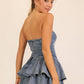 Western Charm Stretch Denim Dress
