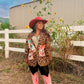 Baha Ranch Retro Pop Western Wild West Leopard Blazer
