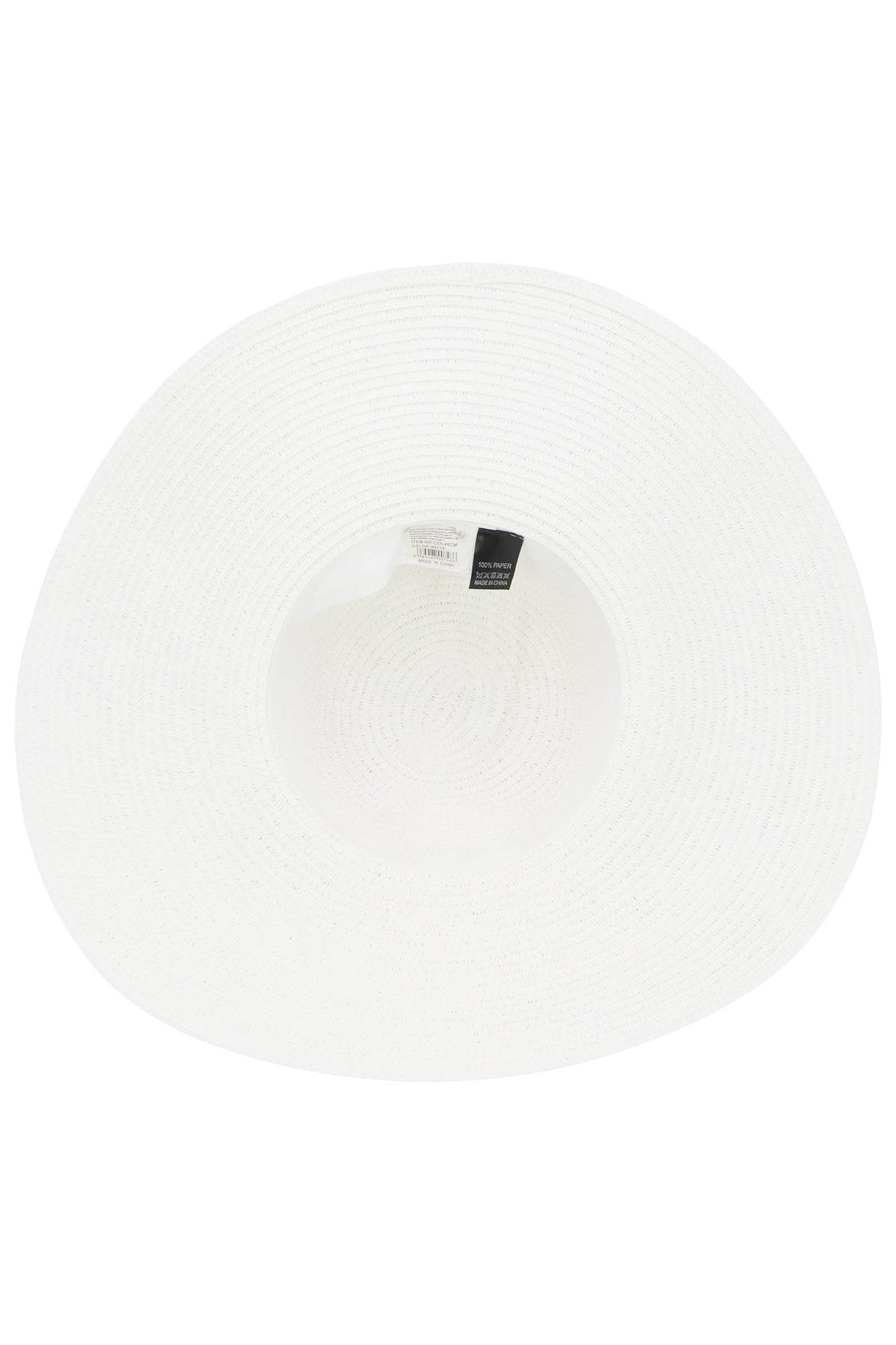 Blue Coastal Starfish Belt Floppy Straw Sun Hat