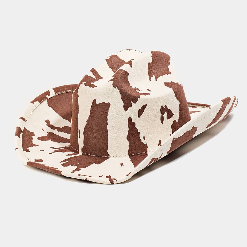 Cow Print Cowboy Hat: BR