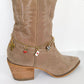 Western Boot Charm Wrap – Gold Chain with Cowgirl Charms: Saddle Up Set