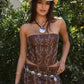 Embroidered Western Low Rise Mini Skirt