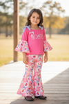 Howdy bell sleeve top and bell bottoms. OFG53462