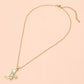 Stainless Steel CZ Stone Paved Star Accent Cowboy Boot Charm Pendant Necklace: Gold