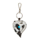 Heart's Love Key Fob in cow hide
