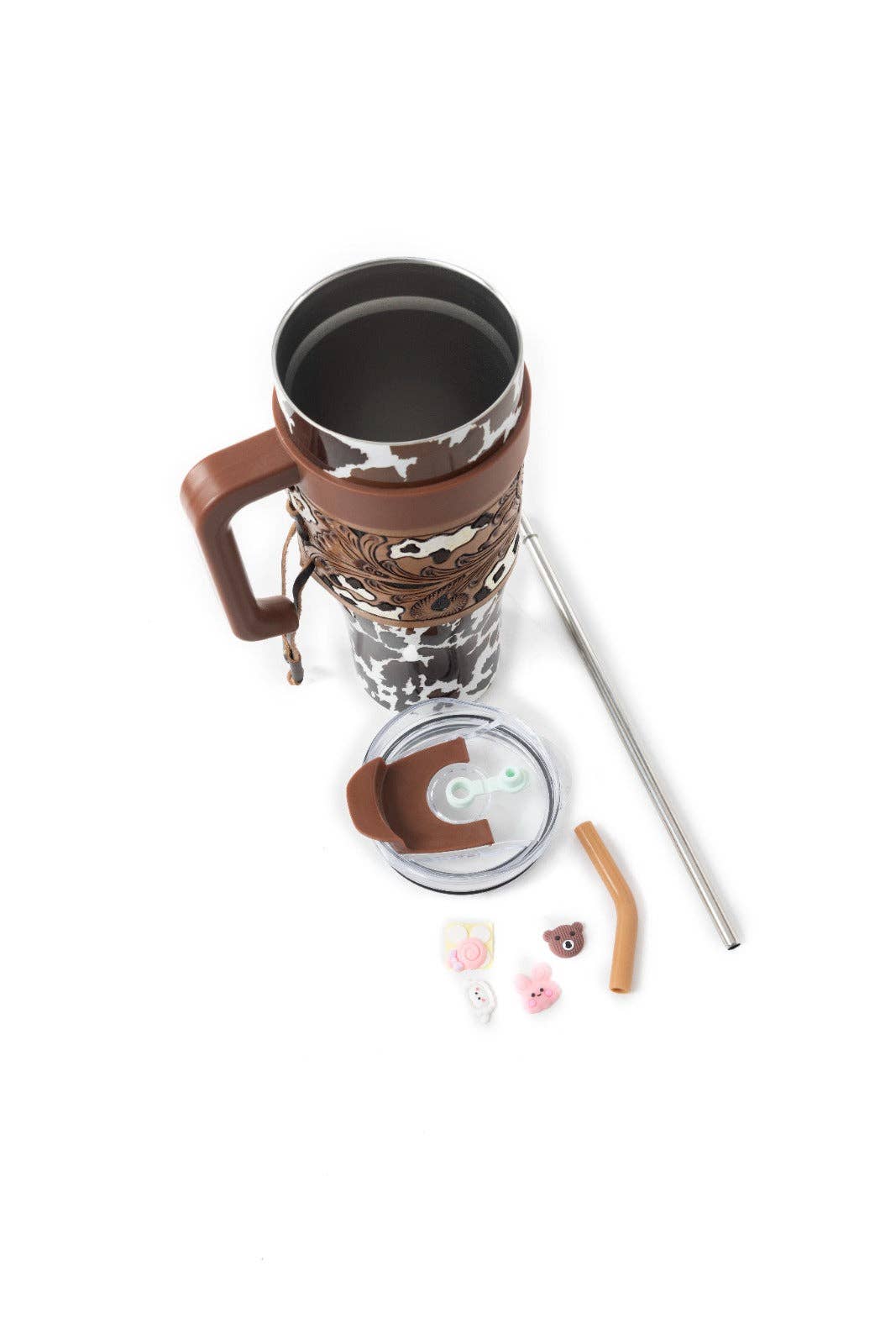 Wide Wyoming Tumbler In Brown and White: WITH TOOLING