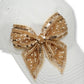 Bejeweled Bow Pearl Bling Glitz Ponytail Cap, Adjustable