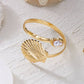 Shell Pearl Arm Cuff Bracelet