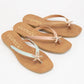 MISTY GOLDEN STARFISH DECOR THONG STRAP SANDAL