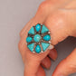 Western Cluster Ring with Turquoise Stones