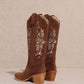 FLORA: TAUPE COWGIRL BOOT