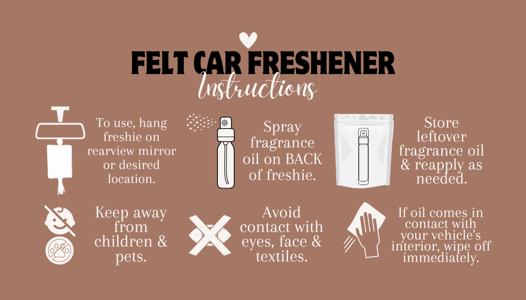 Flower Pocket Bow Car Freshener
