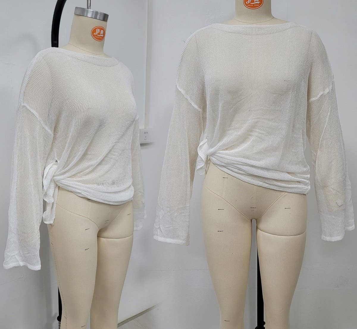 Beach Side Slit Off-Shoulder Cover Up Top: One Size