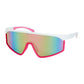 1252 Shields-Wrap Mirror Lens Sunglasses