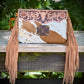 Upcycled LV Cowhide Tooled Leather Crossbody Bag Western 