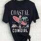 COASTAL COWGIRL BEACH CLUB GRAPHIC TSHIRTS.